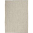 Nourison Home Courtyard COU01 6' x 9' Ivory Silver Modern Rug (Dropshippable)