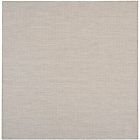 Nourison Home Courtyard COU01 6' x Square Ivory/Silver Modern Rug (Dropshippable)