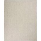 Nourison Home Courtyard COU01 7' x 10' Ivory Silver Modern Rug (Dropshippable)