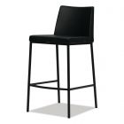 Mobital Weston Black Leatherette Counter Stool, Set of 2