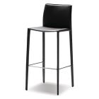 Mobital Zak Black Leather Counter Stool, Set of 2