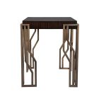 Lily Koo Donnagan Side Table in Truffle, Dark Brass