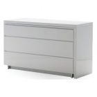 Mobital Savvy White High Gloss Dresser - With Extension