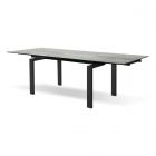 Mobital Cantro Clear Tempered Glass Top Dining Table