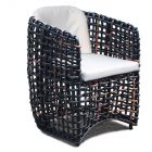 Skyline Design Dynasty Dining Armchair With Cushion - Black Mushroom