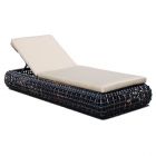 Skyline Design Dynasty Chaise Lounger With Cushion - Black Mushroom