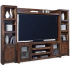 Aspenhome Contemporary Alder 72" Console with Doors Entertainment Wall - Tobacco