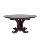 Lily Koo Emma Dining Table in Havana, Black Monochrome