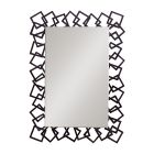 Lily Koo Estelle Rectangular Mirror in Black Lacquer