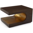 John Richard Groove Cocktail Table, Gold