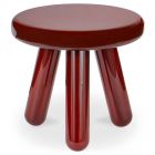 Moe's Home Collection Joy Accent Table in Deep Red Lacquer (Dropshippable)