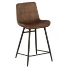 Fairfield Chair NaCounter Stool in Brown Leather