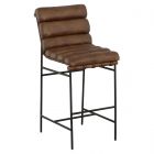 Fairfield Chair Luca Bar Stool in Brown Leather