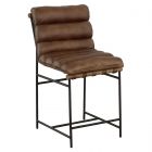 Fairfield Chair Luca Counter Stool in Brown Leather