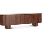 Home Trends & Designs Athena 79" Media Cabinet in Aged Mahogany