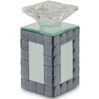 AICO Michael Amini Montreal Mirrored Candle Holder Small (6/Pack) (Promo)