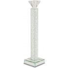 AICO Michael Amini Montreal Slender Mirrored Crystal Candle Holder Medium (6/Pack)