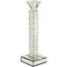 AICO Michael Amini Montreal Slender Mirrored Crystal Candle Holder Small (6/Pack)