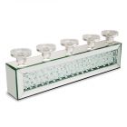 AICO/Michael Amini Montreal Rectangular Mirror Framed Candle Holder (Promo)
