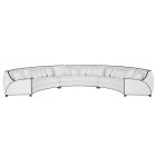 Lily Koo Fullerton 3 Sectional Sofa in Truffle