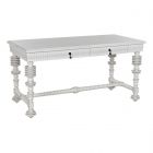 Noir Furniture Portuguese Small Desk, Solid White