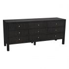 Noir Furniture Conrad 9 Drawer Dresser, Pale