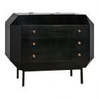 Noir Furniture Rhiana Dresser, Hand Rubbed Black