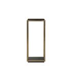 Lily Koo Griffin Low Pedestal in Truffle, Bright Brass