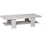 Noir Furniture Humphrey Coffee Table, White Wash