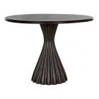 Noir Furniture Osiris Dining Table, Pale Rubbed with Light Brown Trim