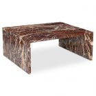 Moe's Home Collection Rosa Coffee Table in Rosso Levanto Marble