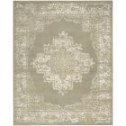 Nourison Home Grafix GRF14 5'3" x 7'3" Olive Vintage Indoor Rug (Dropshippable)