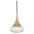 Mitzi Bella 1 Light Pendant, Medium - Aged Brass (Dropshippable)