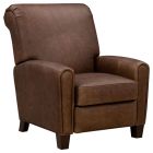 Barcalounger Vintage Harrington Push Thru The Arms Recliner, Clifton Chocolate