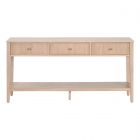 Essentials For Living Highland 3-Drawer Console table - Natural Oak (Dropshippable)