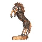 Phillips Collection Mustang Horse Armored Sculpture, Rearing, Natural Bronze