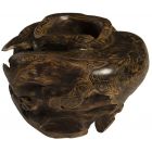 Phillips Collection Teak Planter, Black, Brown (Dropshippable)