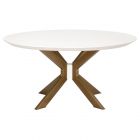 Essentials For Living District Industry 60" Round Dining Table - Ivory (Dropshippable) (FALLDINING25)