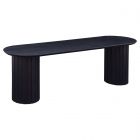 Moe's Home Collection Povera Dining Bench in Black (Dropshippable) (CL1A) - CLEARANCE SALE