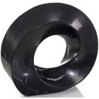 John Richards Twisted Ring Black Marble Sculpture I #JRA-13281