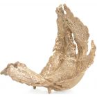 John Richards Time-Worn Leaf Sculpture, Small Brass