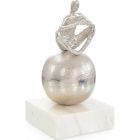 John Richards Meditation Sculpture on Marble, Nickle