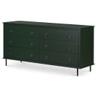 Moe's Home Collection Reagan 6 Drawer Dresser in Deep Green