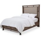 AICO Michael Amini Kathy Ireland Crossings Eastern King Panel Bed with Drawers (CL1A) - CLEARANCE SALE