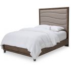 AICO Michael Amini Kathy Ireland Del Mar Sounds Eastern King Panel Bed with Fabric Insert
