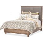 AICO Michael Amini Kathy Ireland Hudson Ferry Queen Diamond-Quilted Panel Bed in Gray