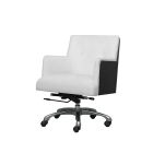 Lily Koo Kiev Office Chair in Truffle Matte, Black Monochrome
