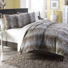 AICO Michael Amini Kasbah 3pc King Duvet Set, Brown (Promo)
