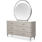 AICO Michael Amini Kathy Ireland Eclipse Dresser with Mirror (Promo)