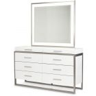 AICO Michael Amini Kathy Ireland Marquee Dresser with Mirror